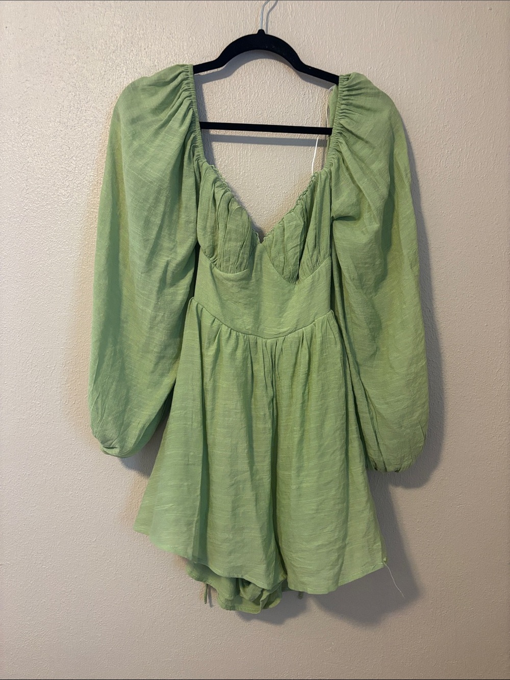 Princess Polly Green Backless Romper